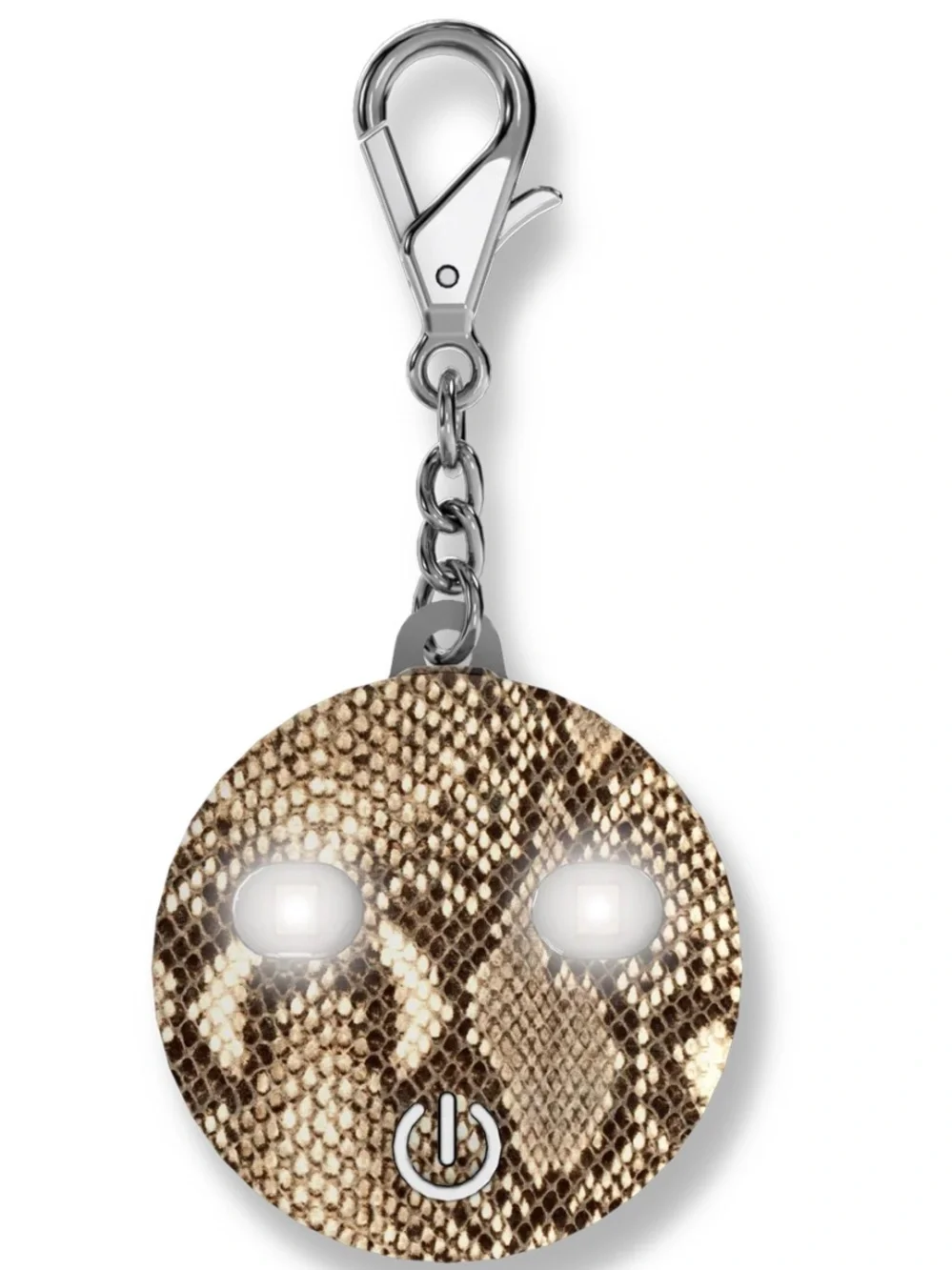 The snakeskin Lotta-Lite graphic-print LED clip-on light.
